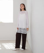 レース切り替えミニワンピース