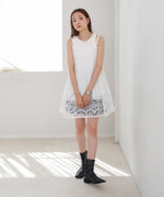 レース切り替えミニワンピース