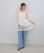 レース切り替えミニワンピース