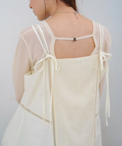 レース切り替えミニワンピース