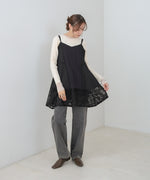 レース切り替えミニワンピース