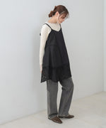 レース切り替えミニワンピース