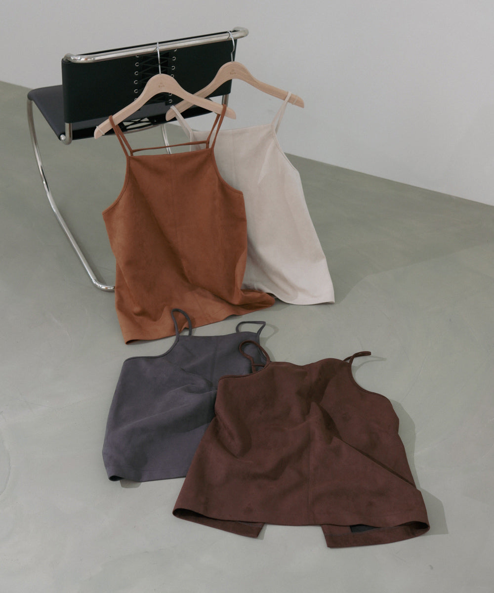 スクエアスウェードビスチェ