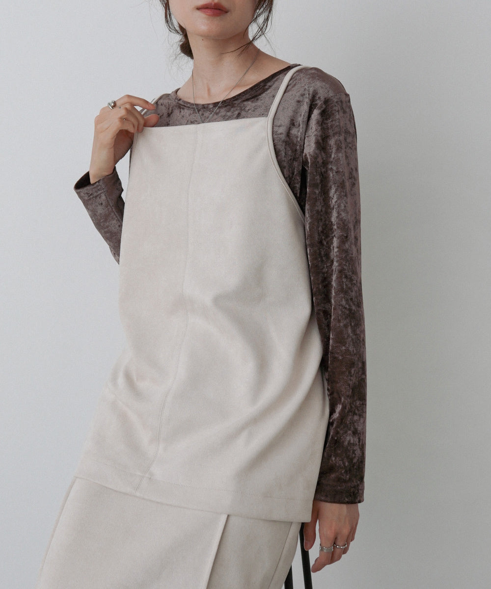 スクエアスウェードビスチェ