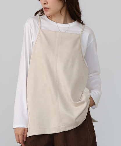 スクエアスウェードビスチェ