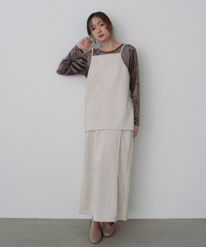 スクエアスウェードビスチェ