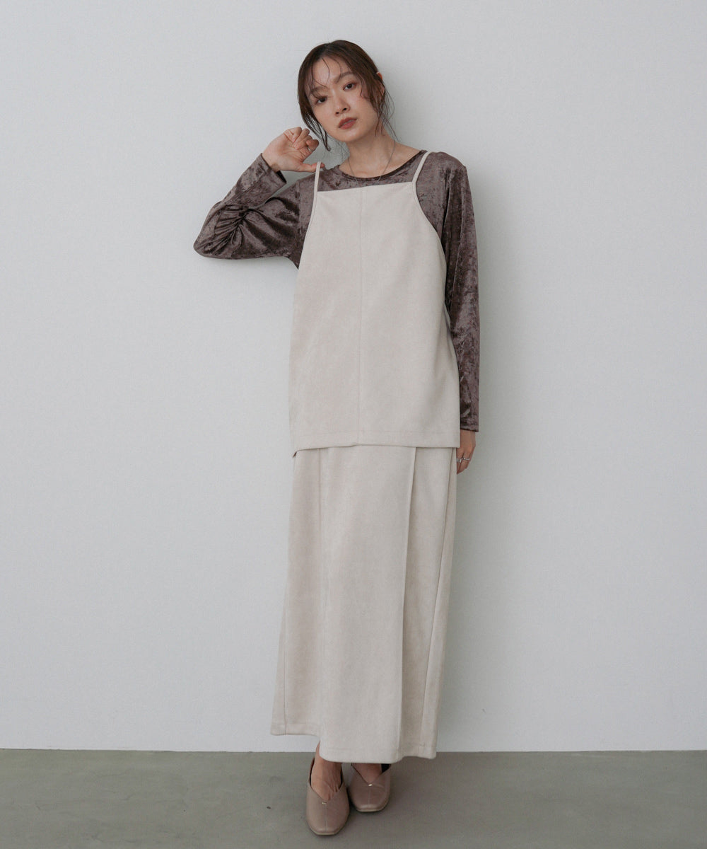 スクエアスウェードビスチェ