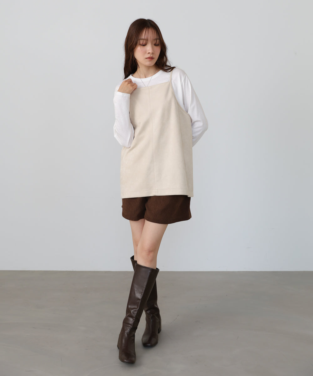 スクエアスウェードビスチェ