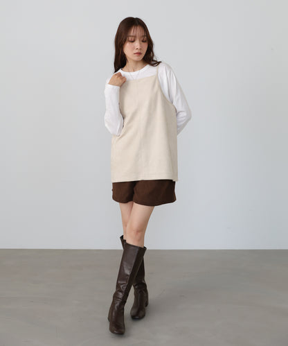 スクエアスウェードビスチェ