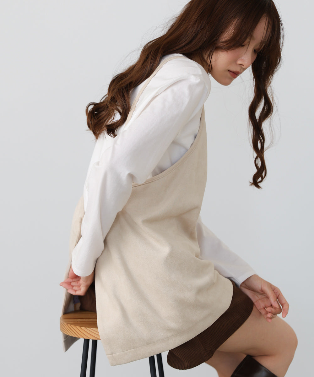 スクエアスウェードビスチェ