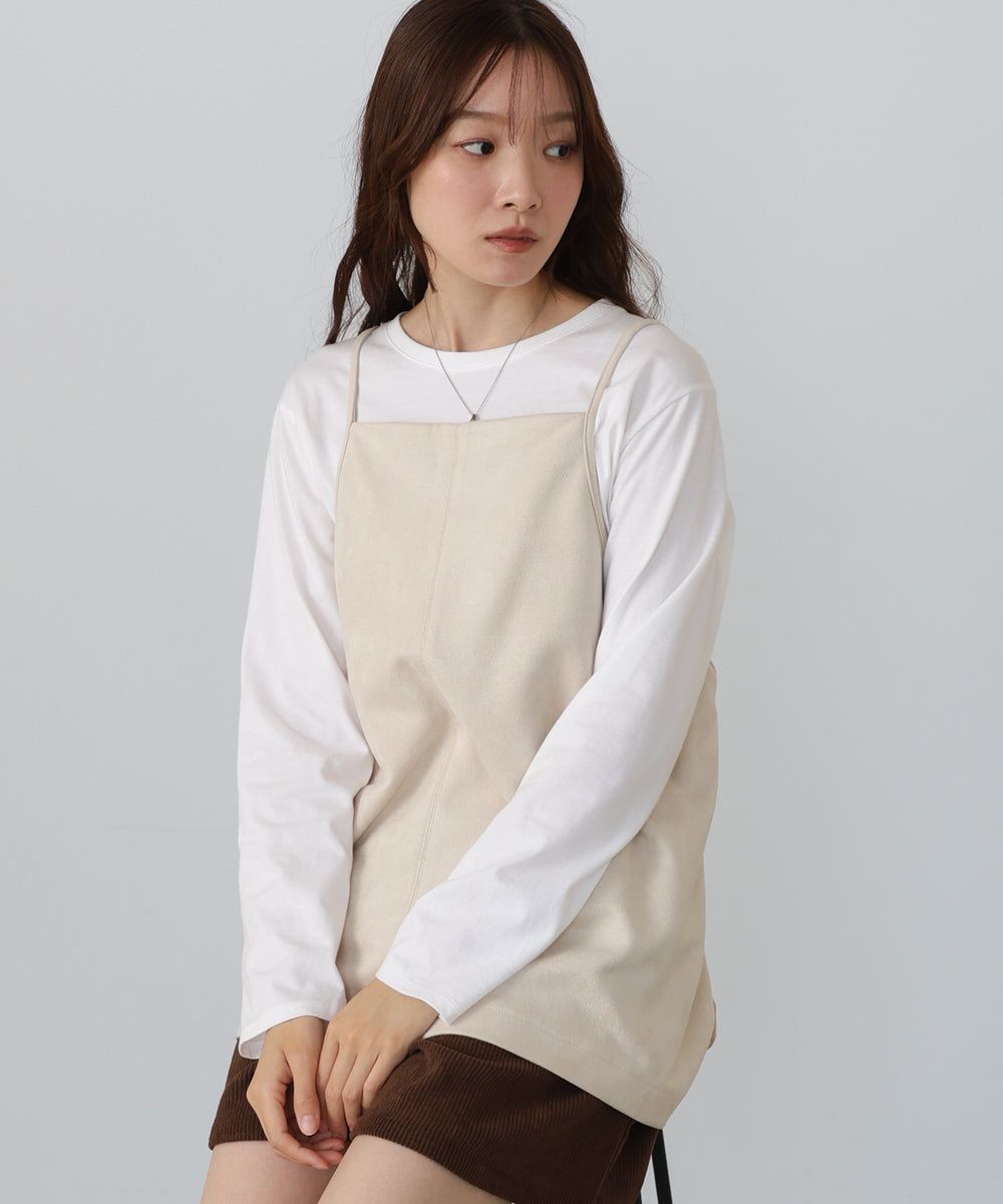 スクエアスウェードビスチェ