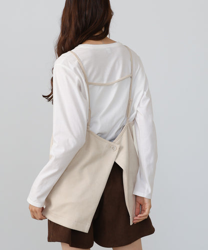 スクエアスウェードビスチェ