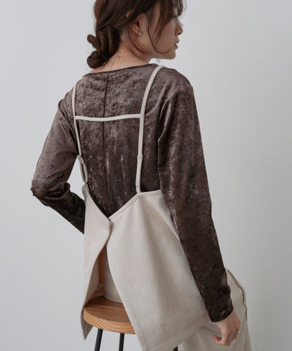 スクエアスウェードビスチェ