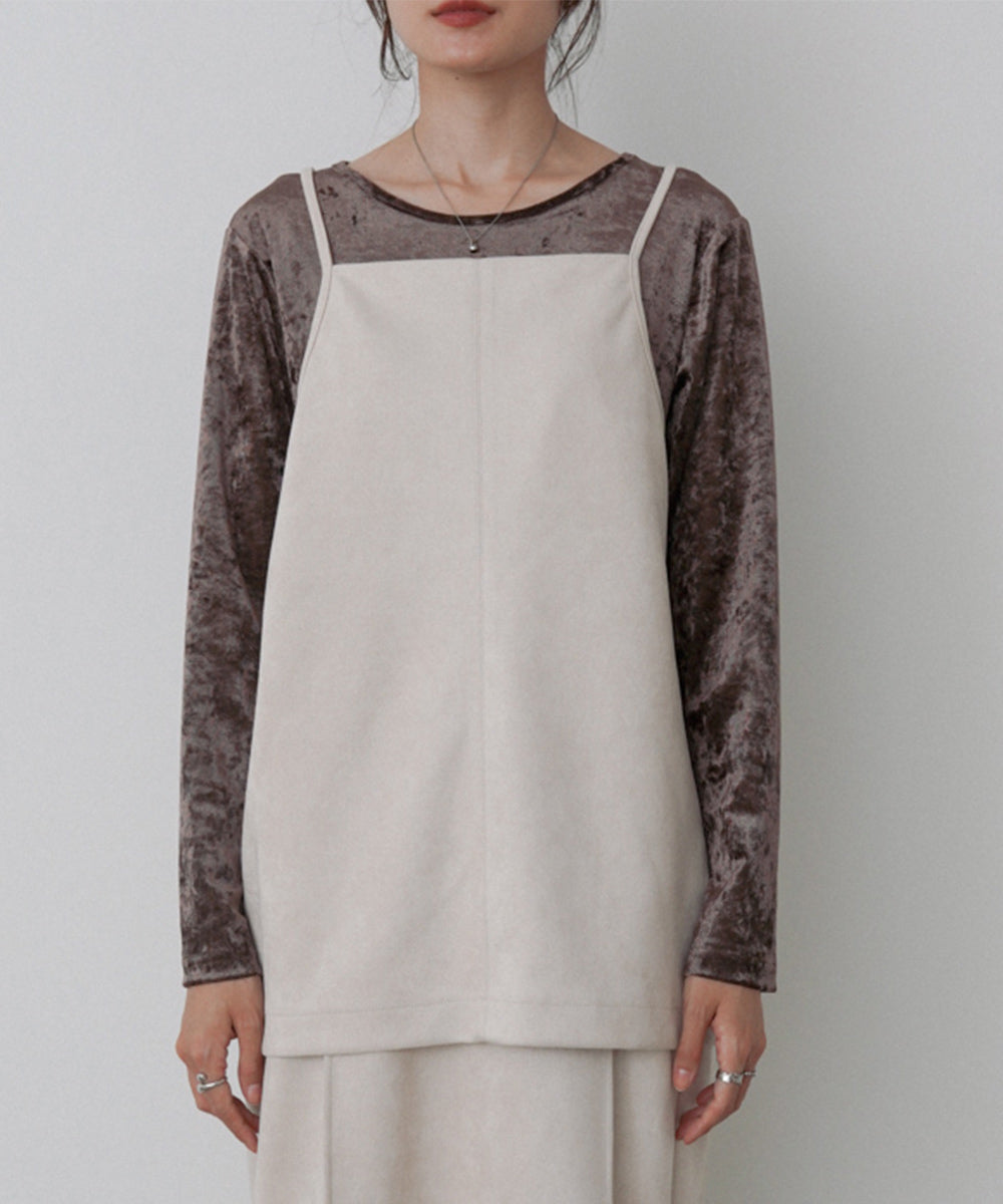 スクエアスウェードビスチェ