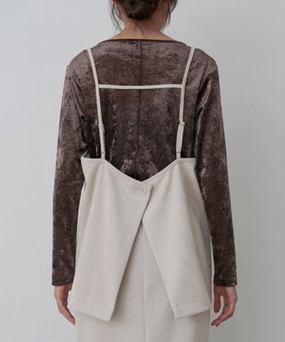 スクエアスウェードビスチェ