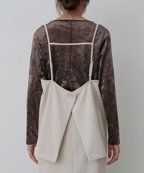 スクエアスウェードビスチェ