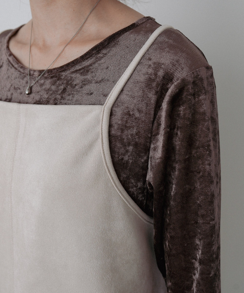 スクエアスウェードビスチェ