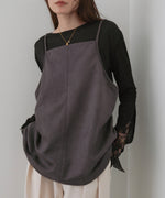 スクエアスウェードビスチェ