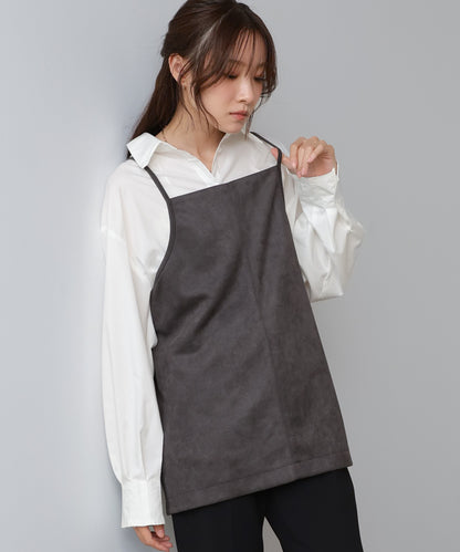 スクエアスウェードビスチェ