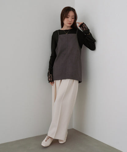 スクエアスウェードビスチェ