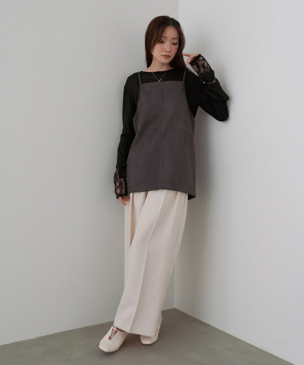 スクエアスウェードビスチェ