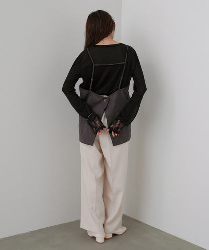 スクエアスウェードビスチェ