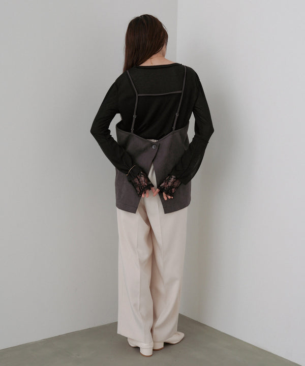 スクエアスウェードビスチェ