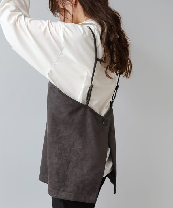 スクエアスウェードビスチェ