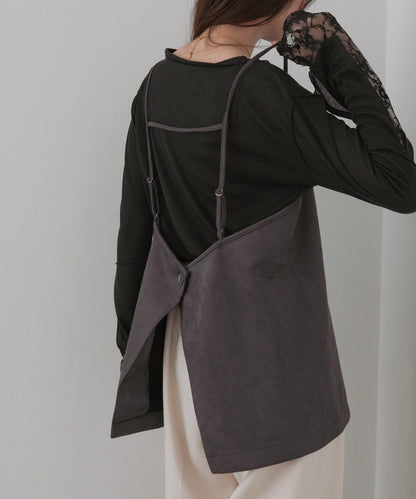 スクエアスウェードビスチェ