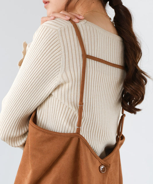 スクエアスウェードビスチェ