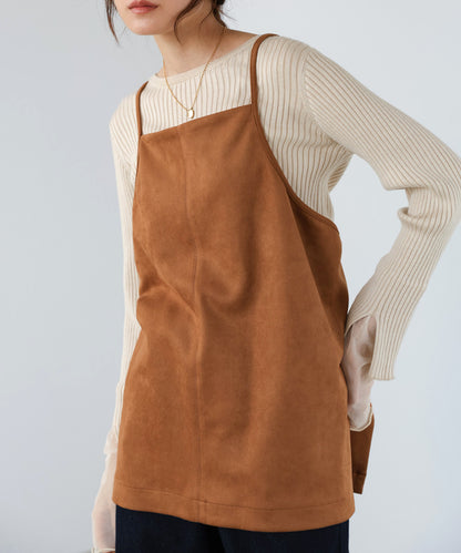 スクエアスウェードビスチェ