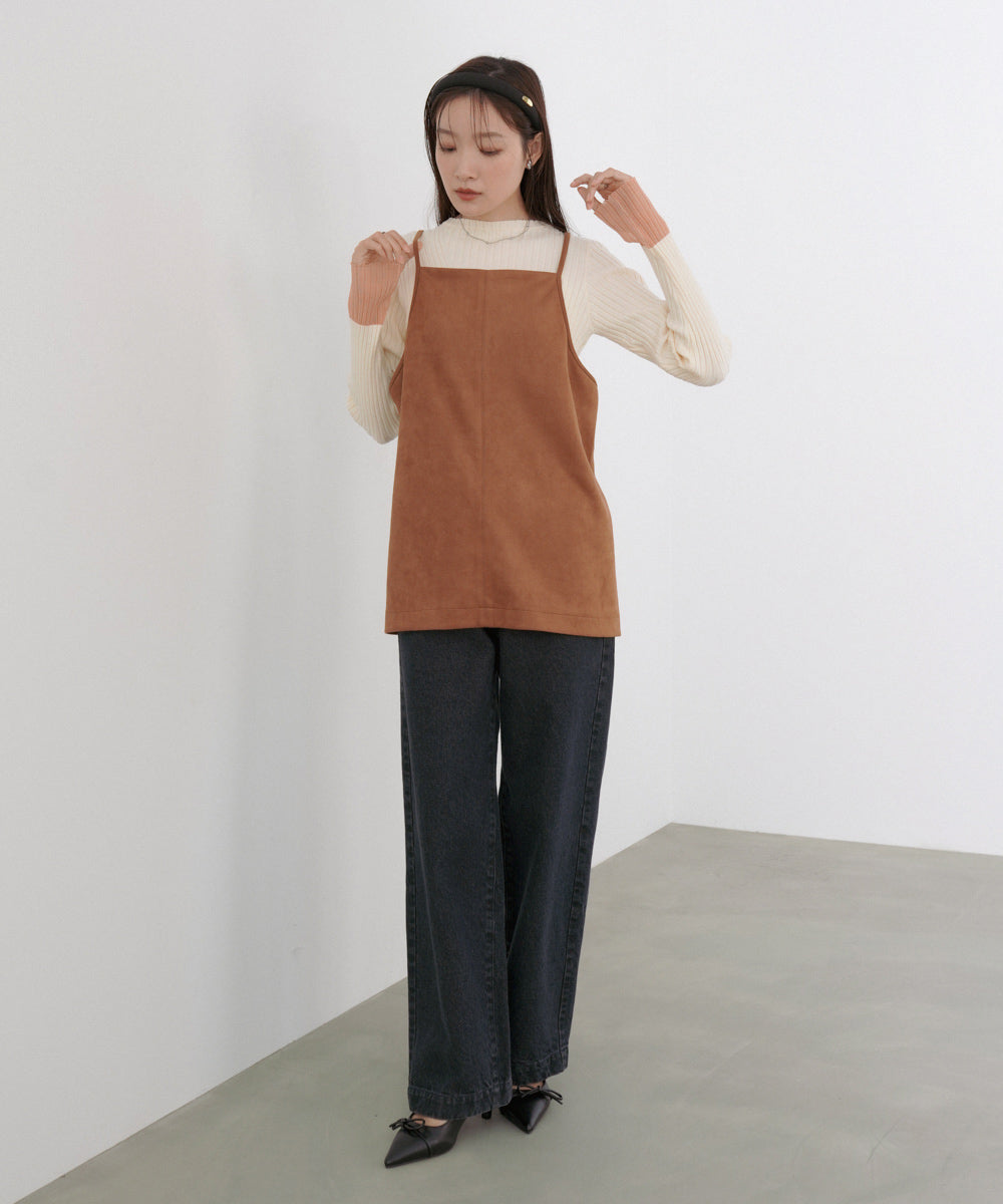 スクエアスウェードビスチェ