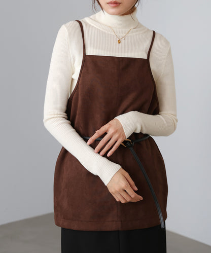 スクエアスウェードビスチェ