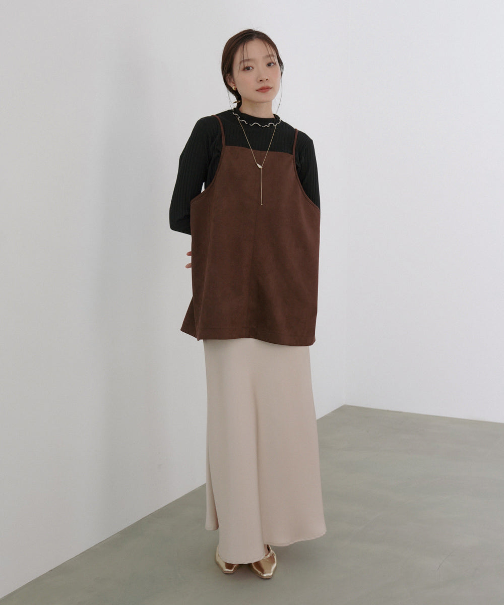 スクエアスウェードビスチェ