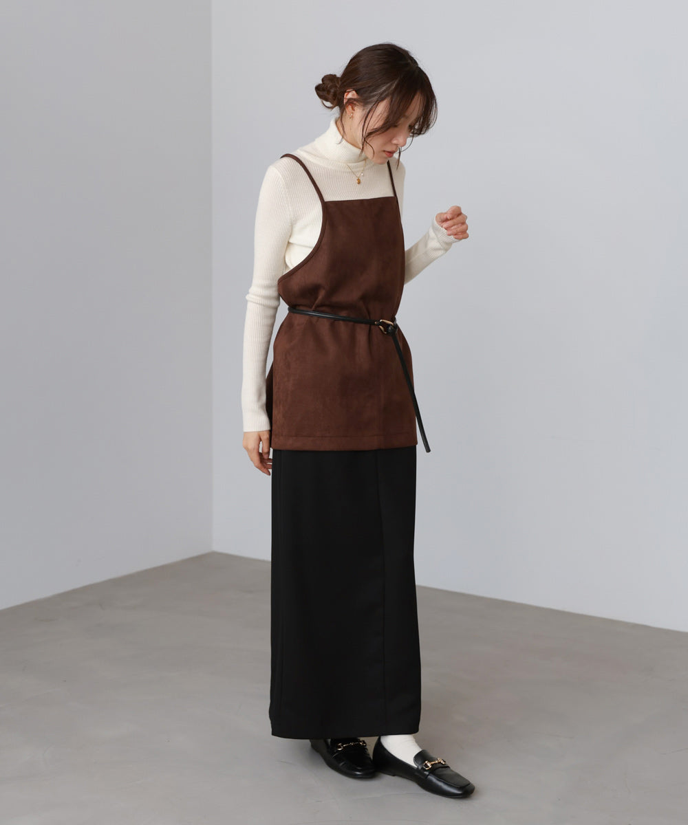 スクエアスウェードビスチェ