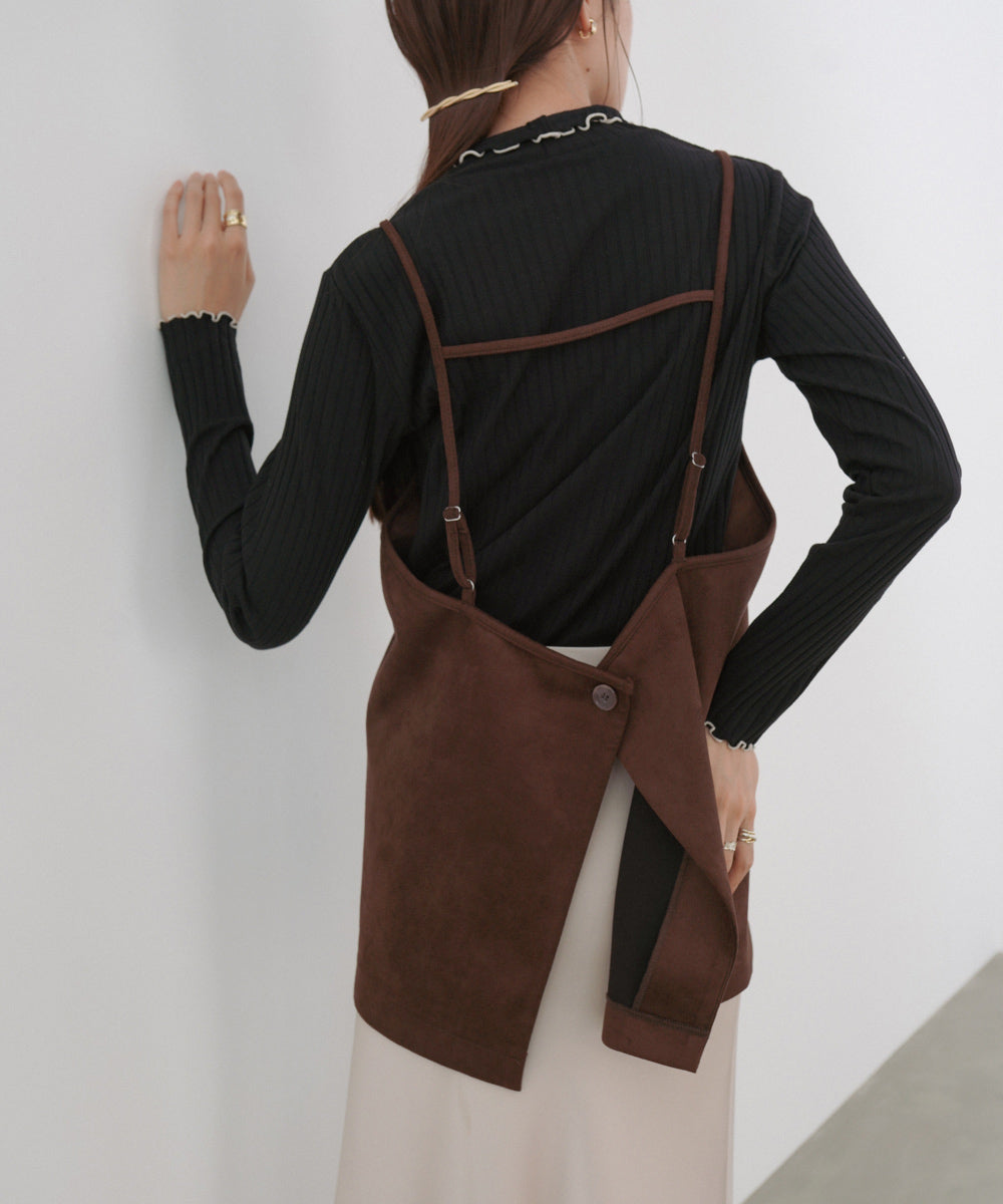 スクエアスウェードビスチェ