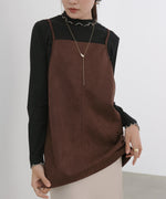 スクエアスウェードビスチェ