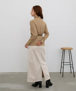 【選べる２タイプ】スウェードロングスカート