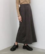 【選べる２タイプ】スウェードロングスカート
