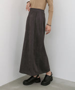 【選べる２タイプ】スウェードロングスカート