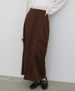 【選べる２タイプ】スウェードロングスカート