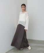 【選べる２タイプ】スウェードロングスカート