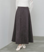 【選べる２タイプ】スウェードロングスカート