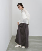【選べる２タイプ】スウェードロングスカート