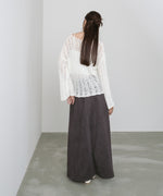 【選べる２タイプ】スウェードロングスカート