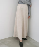【選べる２タイプ】スウェードロングスカート