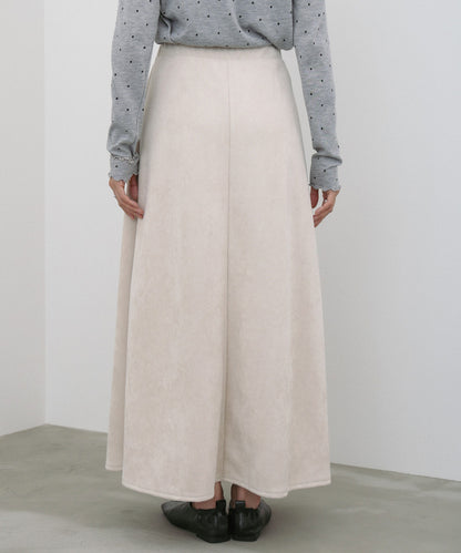 【選べる２タイプ】スウェードロングスカート