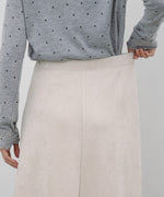 【選べる２タイプ】スウェードロングスカート