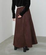【選べる２タイプ】スウェードロングスカート