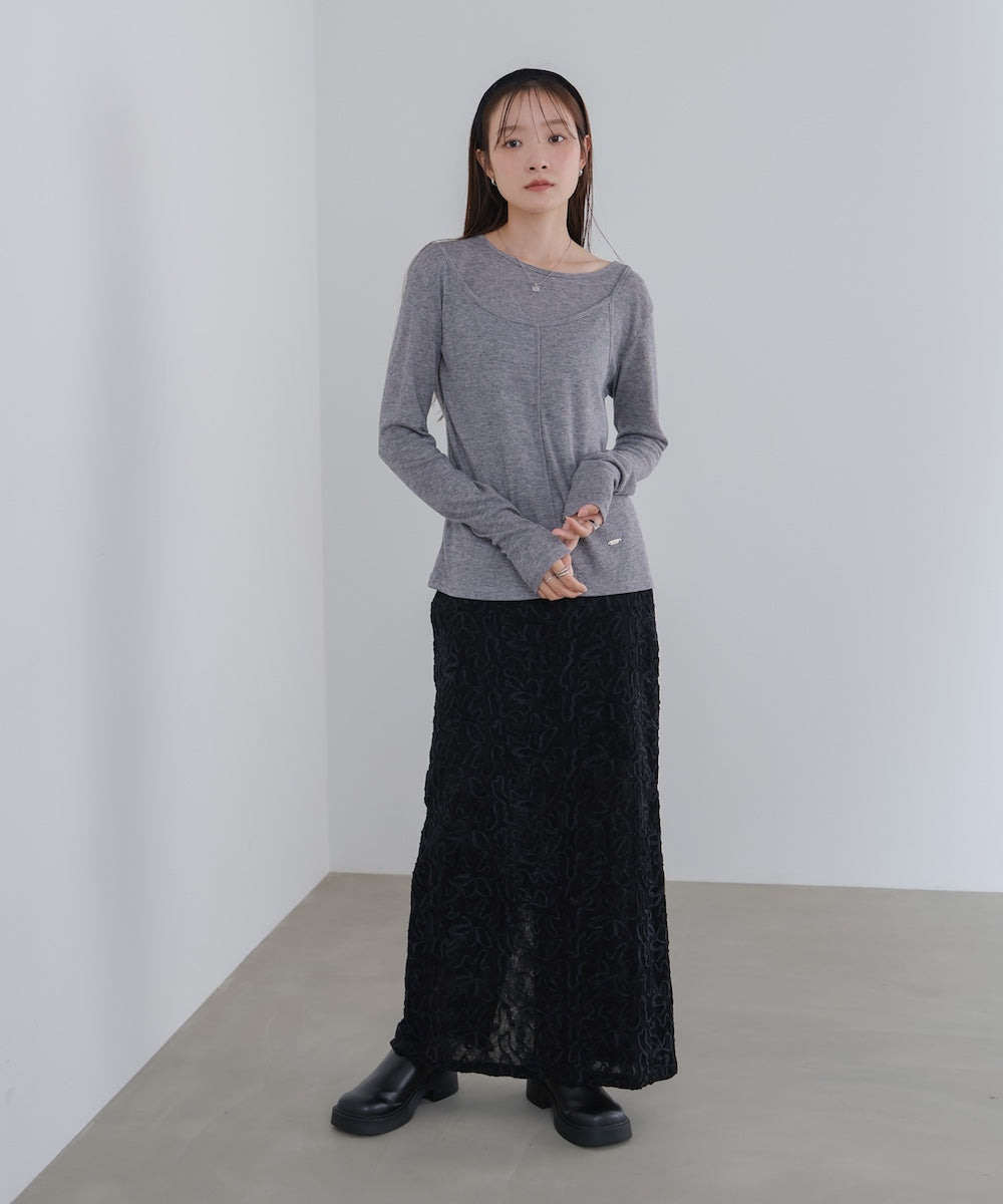 アシメレイヤードカットソー